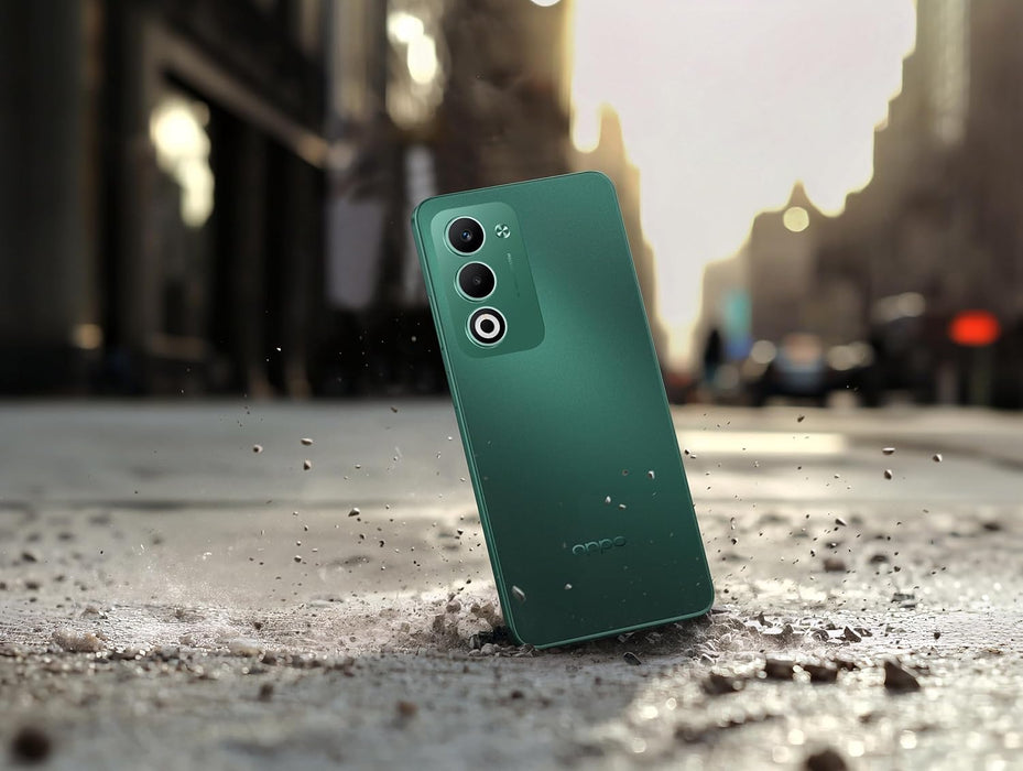 OPPO A5 VERDE AURORA 256 GB + 4GB, CAMARA 50MP + 5MP, BATERI­A DE 5 AÑOS + CARGA RÃ¡PIDA 45W, RESISTENCIA GRADO MILITAR, PANTALLA ULTRABRILLANTE 1000 NITS, AI GRADO A