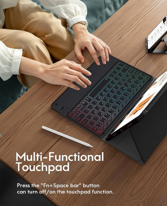 Funda Teclado Mouse +lapiz Para iPad Air De 11'' (m2) 2024