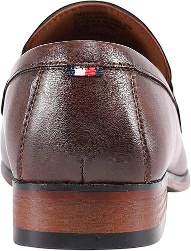 TOMMY HILFIGER SENNER - MOCASINES PARA HOMBRE, MARRÓN OSCURO, 27.5 CM GRADO B