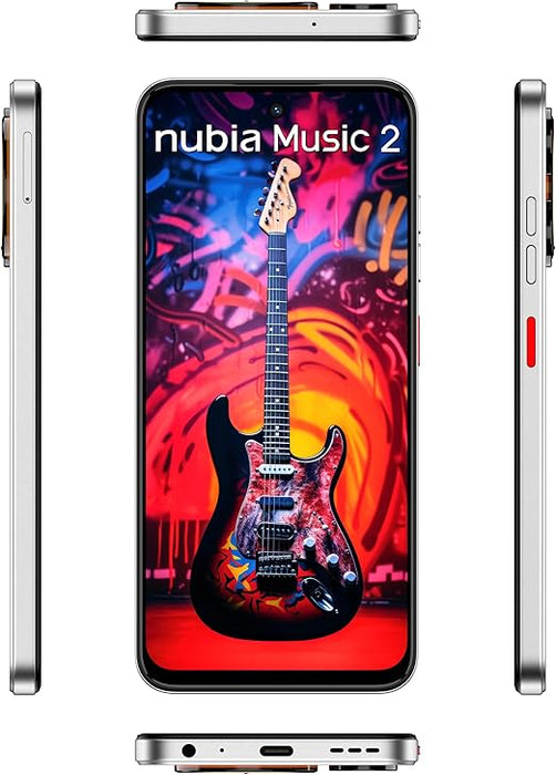 NUBIA SMARTPHONE MUSIC 2 |120 HZ| 256GB+8GB RAM(4GB+4GB DINAMICA) BLANCO BLANCO GRADO A