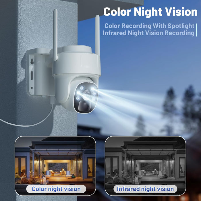 CÁMARA DE VIGILANCIA ANBERX YT10 4G SOLAR 4MP EXTERIOR,4G CÁMARA SOLAR EXTERIOR CON TARJETA SIM,VISIÓN NOCTURNA,DETECCIÓN DE MOVIMIENTO,ALARMA DE LUZ Y SONIDO,ESEECLOUD APP   |  GRADO A