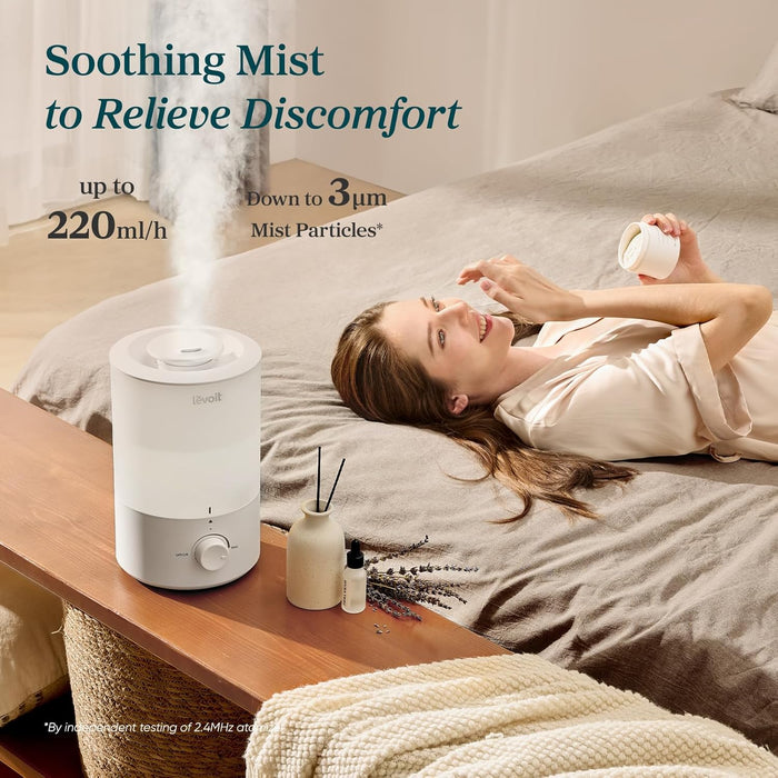 LEVOIT - HUMIDIFICADORES PARA DORMITORIO, HABITACIÓN GRANDE, HUMIDIFICACIÓN RÁPIDA PARA TODA LA CASA GRADO B