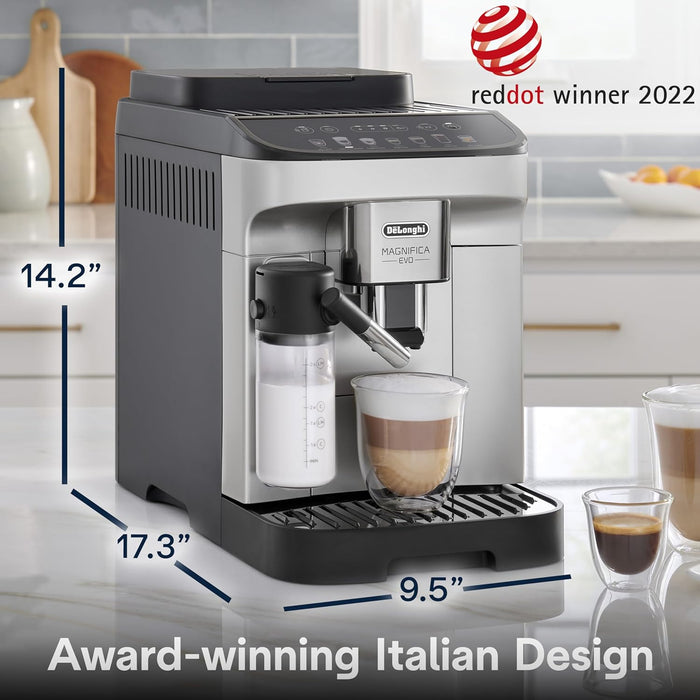 CAFETERA DELONGHI MAGNIFICA EVO C/ LATTE ECAM29084SB PLATEADO GRADO A