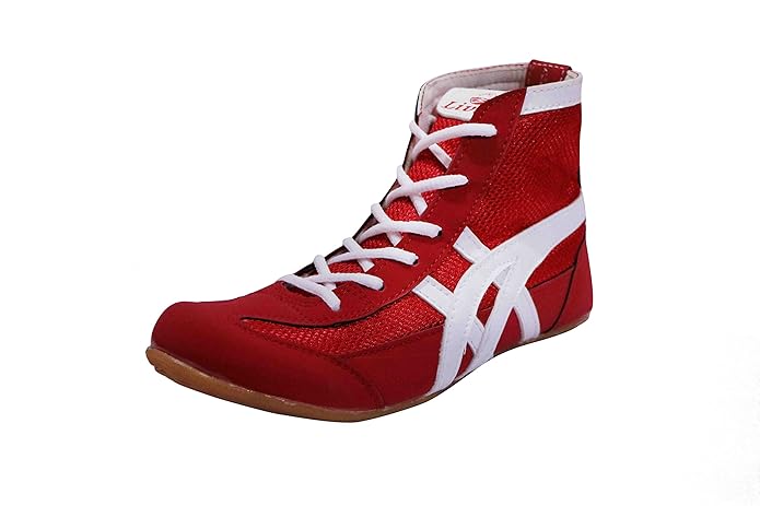 ZAPATOS DE LUCHA LIBRE PARA HOMBRE SPLIT ELITE ROJOS 1081A050 GRADO B