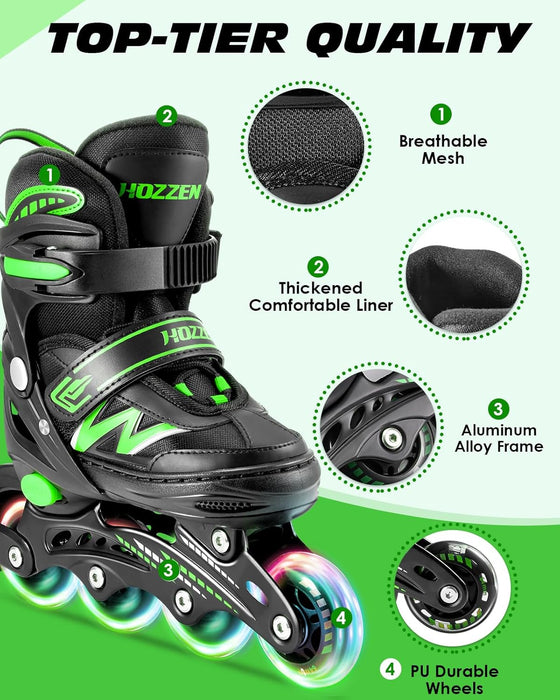 Patines En Línea Para Niños, Niñas Y Niños, Grado B