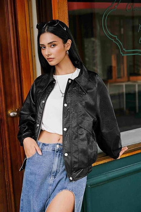 SOBRECAMISA NEGRA VINIPIEL CIDER TALLA XL