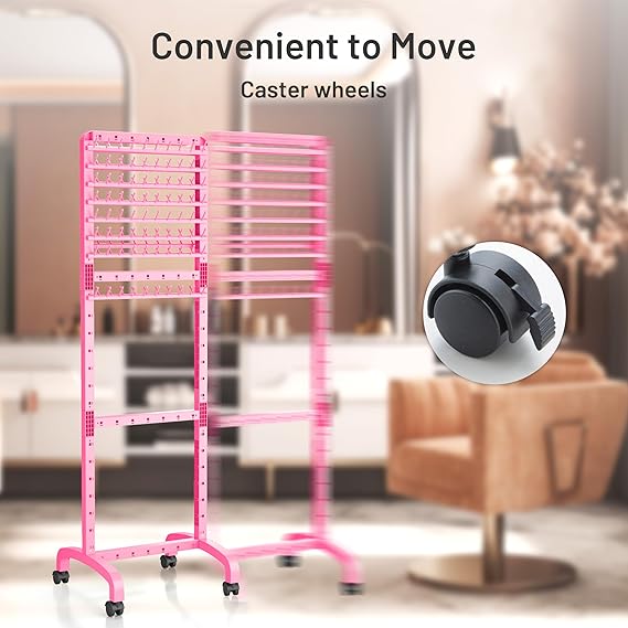 2 SIDED ADJUSTABLE BRAIDING RACK, 160 PEGS WITH WHEELS GRADO B