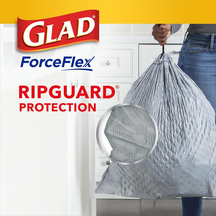 Glad ForceFlex  Bolsas de basura altas con cordon para cocina