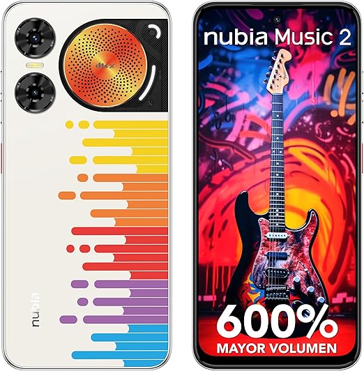 NUBIA SMARTPHONE MUSIC 2 |120 HZ| 256GB+8GB RAM(4GB+4GB DINAMICA) BLANCO BLANCO GRADO A