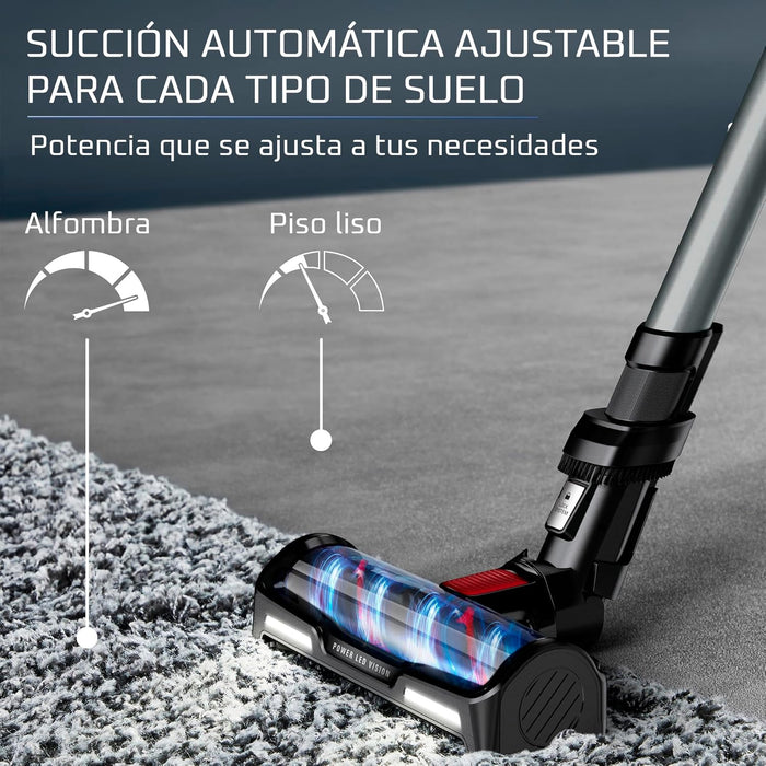 Rowenta Aspiradora X-Force Flex 12.60 inalámbrica para Auto y Pelo de Mascota, Contenedor de Polvo, tecnología Flex, detección automática de Piso, hasta 45 Min de Tiempo de Funcionamiento, RH98A2U1 GRADO B