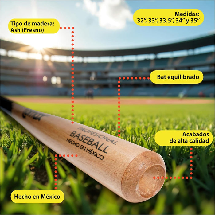 BATE BEISBOL COMAX MADERA FRESNO GRADO B