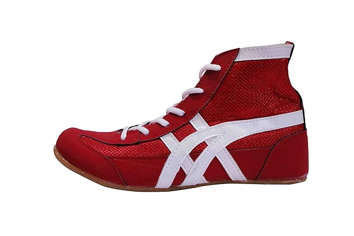 ZAPATOS DE LUCHA LIBRE PARA HOMBRE SPLIT ELITE ROJOS 1081A050 GRADO B