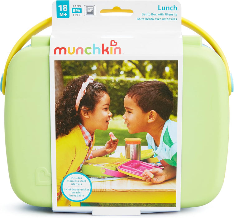 LONCHERA MUNCHKIN BENTO VERDE PARA NIÑOS PEQUEÑOS - GRADO A