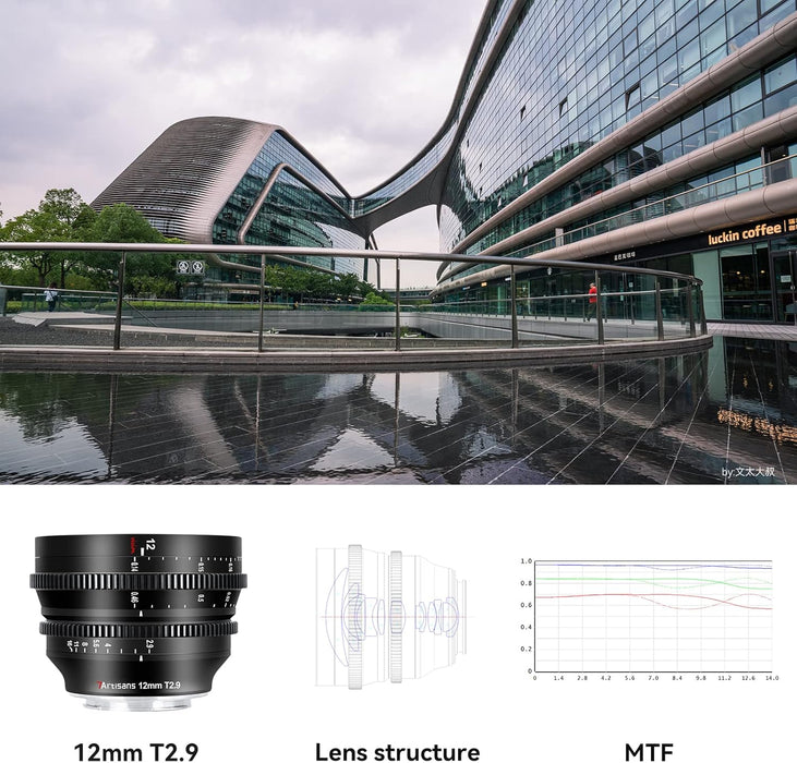 Lente De Cine 7artisans De 12 Mm T2.9 De Gran Apertura Y Gra 1