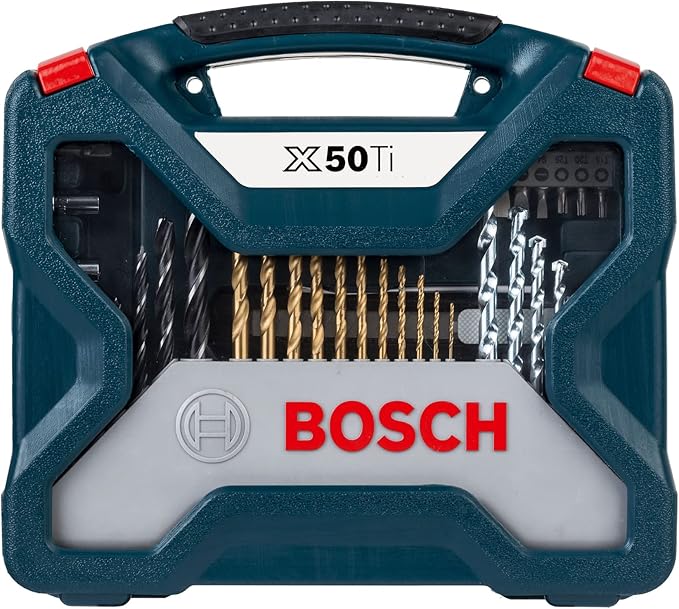 Set Puntas Y Brocas En Titanio Bosch X-line 50 Und. GRADO A