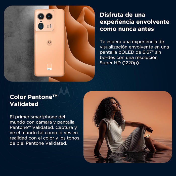 Motorola Edge 50 Ultra 5g 512 gb peach fuzz 16 gb ram Grado A