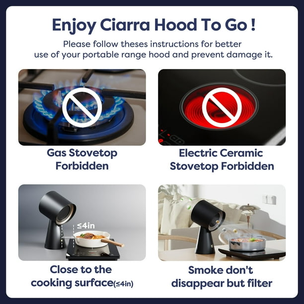 CAMPANA EXTRACTORA PORTATIL CIARRA GRADO A