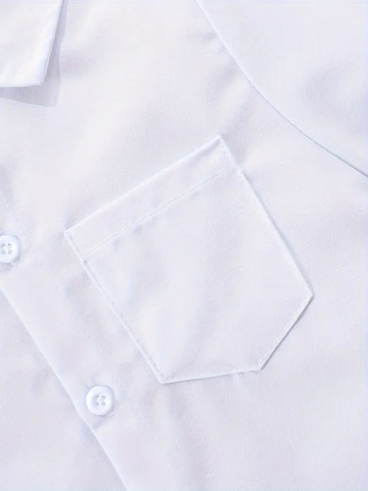 camisa escolar blanca manga corta uniforme talla 4