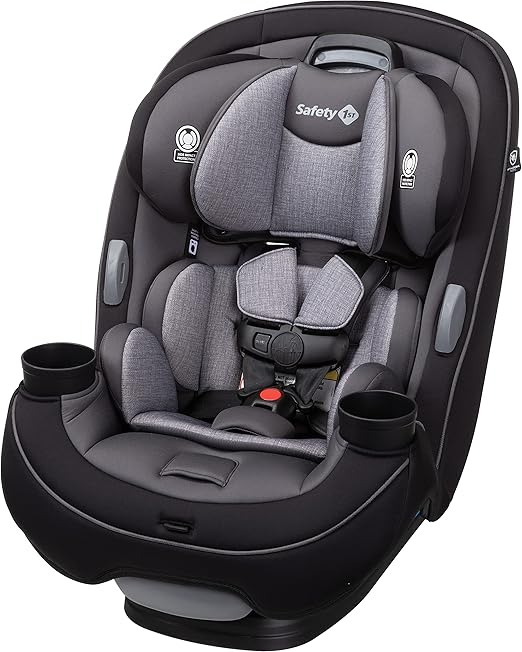 AUTO ASIENTO SAFETY 1sT 4 EN 1 GRIS Y NEGRO COLOR GRIS OSCURO SLIM RIDE ALL IN 1 -GRADO B