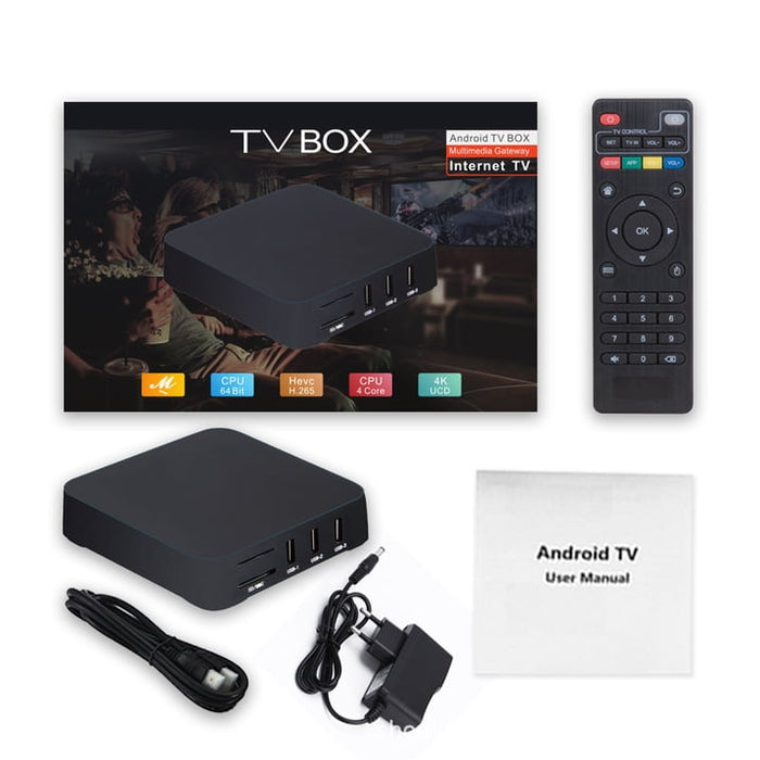 Decodificador MXpro4K HD con doble frecuencia, red wifi 5G, reproductor Android, TV BOX  GRADO A  GRADO A