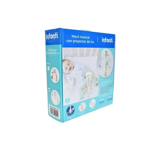 INFANTI MOVIL MUSICAL CON PROYECTOR DE LUZ - GRADO A