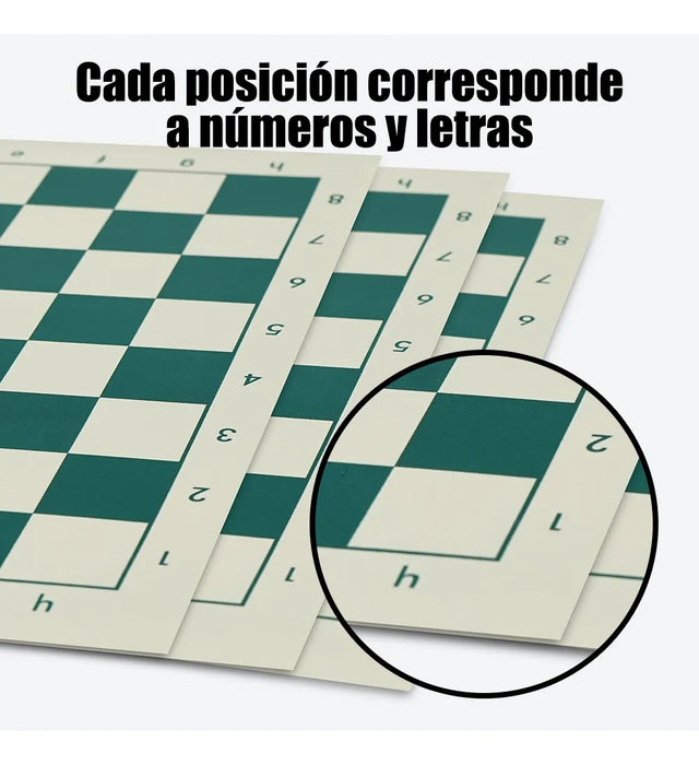 Ajedrez Profesional: Piezas Blancas Y Negras En Cubos GRADO B