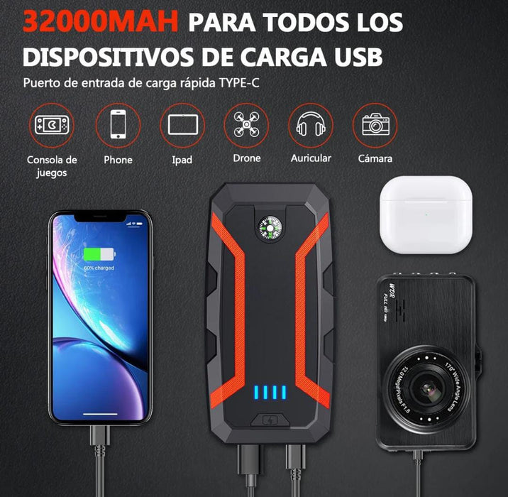 ARRANCADOR DE COCHE 2000A BANCO DE ENERGA A 1 GRADO B