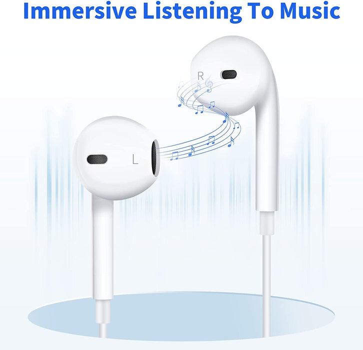 audãfonos alambricos in-ear audifonos tipo c para samsung/huawei/xiaomi on tipo-c blanco jeeyee GRADO B