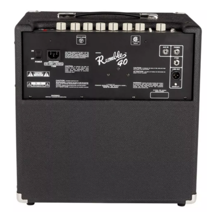 Amplificador Fender Rumble Series 40 para Bajo – 40W | Color Negro/Plata | 120V - GRADO B