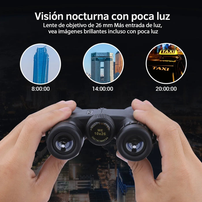 BINOCULARES USCAMEL 10X26 PORTÃTILES HD TELESCOPIO GRADO B