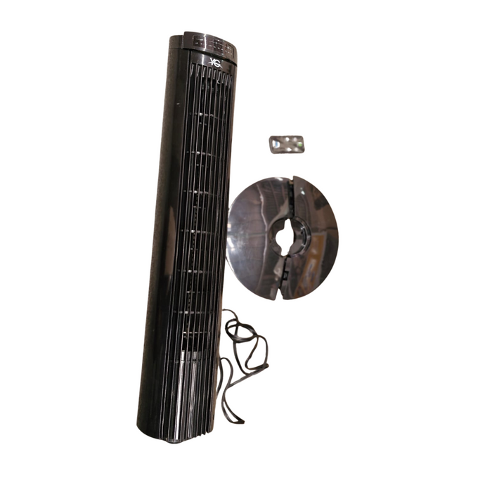 VENTILADOR  DE TORRE CON MANDO A DISTANCIA NEGRO GRADO  B
