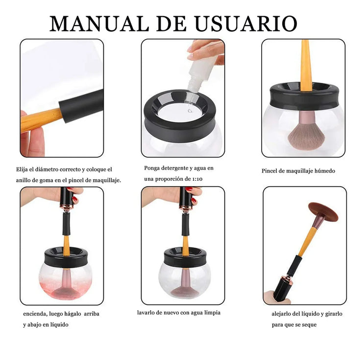 LIMPIADOR ELECTRICO BROCHAS DE AUTOMÃ¡TICO MAQUILLAJE,USB GRADO B