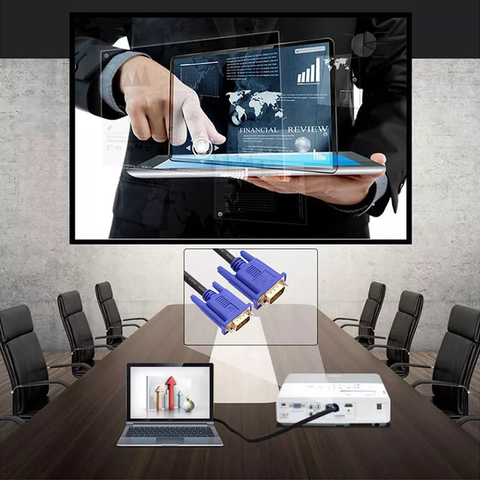 Cable Vga Hd Auxiliar Displayport Macho A Macho Para Tv De GRADO B
