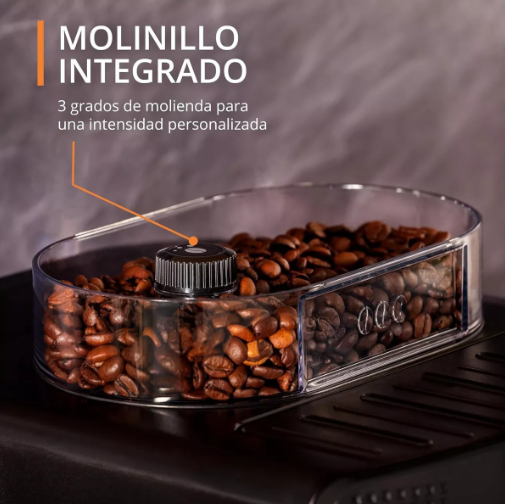 Cafetera Espresso súper automática arábica Silver Krups GRADO A