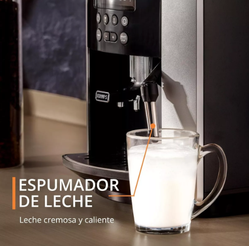 Cafetera Espresso súper automática arábica Silver Krups GRADO A