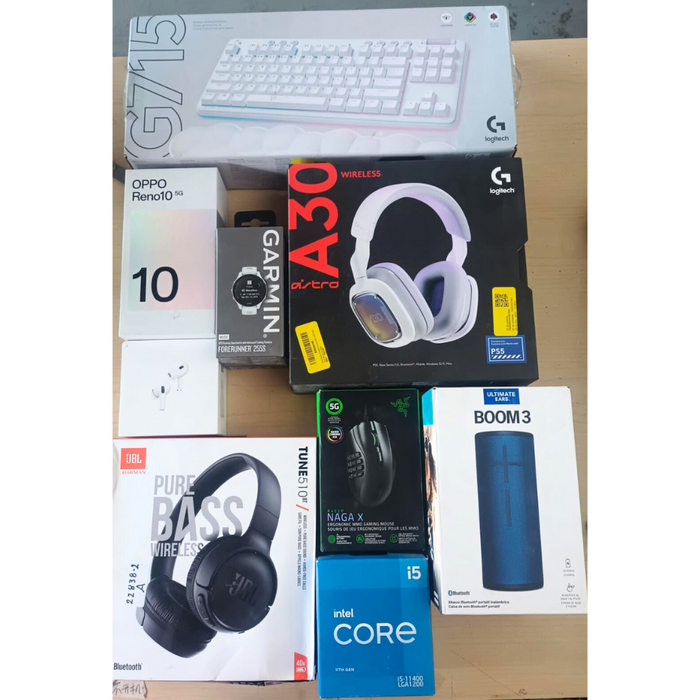 CAJA MISTERIOSA ESPECIAL ELECTRÓNICA GRADO A (5-10 productos)