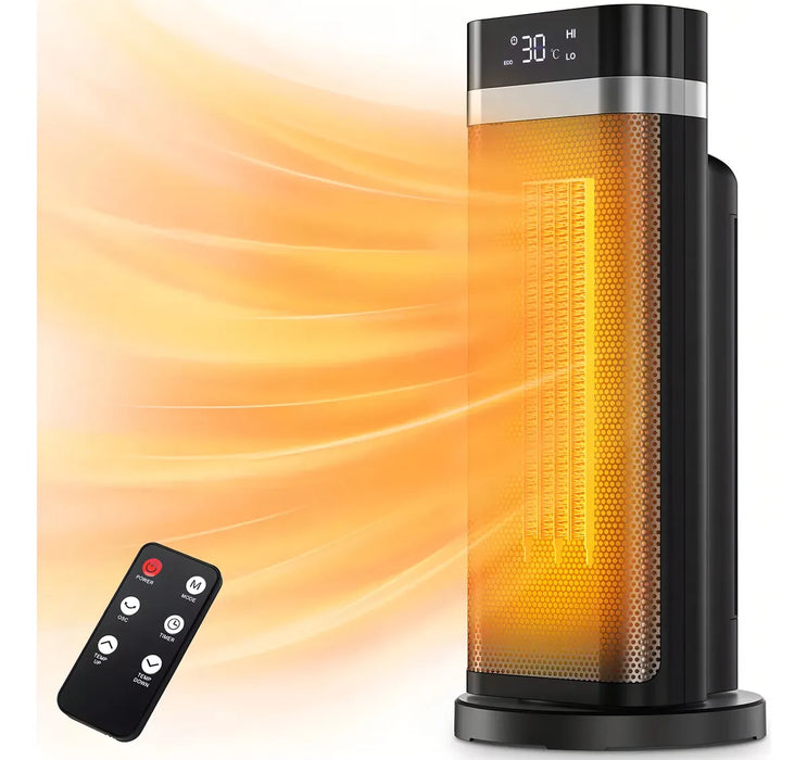 Amyzavls Calefactor ELECTRONICO De Aire Nfj-40 1500w 3 Niveles Color Negro GRADO B