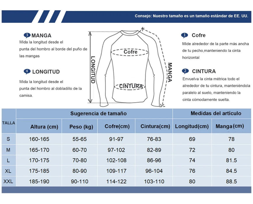 camisa hombre playa de nataciã³n upf manga larga playera 5311 GRADO B