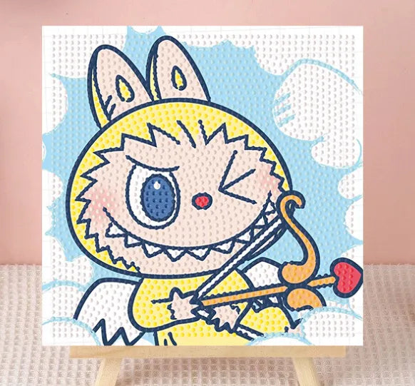 Cuadro De Pintura De Diamantes 30*30cm 5d Para Casa, 2 Piezas Labubu Regalos Para NiÃ±os Aplicar, Diamante, Tira De Cera Bonito Set De Pintura Con Diamantes GRADO B