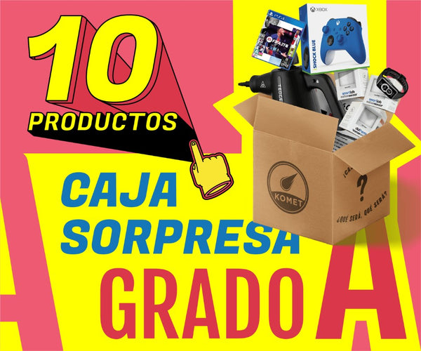 Caja Sorpresa de Liquidación Extra Grande - Grado A (10 productos) - TiendaKomet México