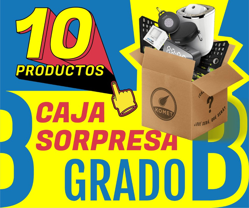 Caja Sorpresa Extra Grande - Grado B (10 productos) - TiendaKomet México