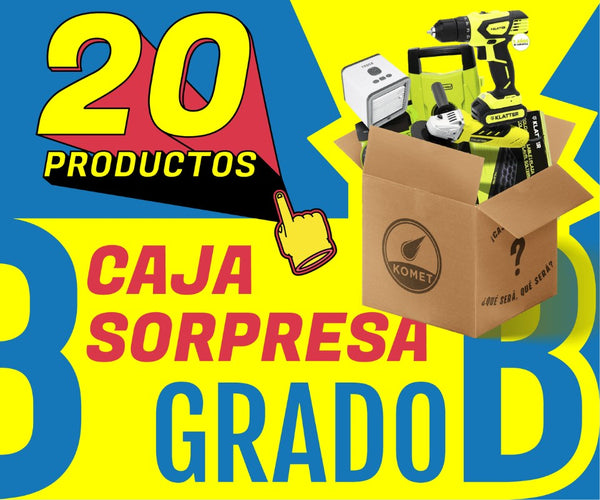 Caja Sorpresa Jumbo - Grado B (20 productos) - TiendaKomet México