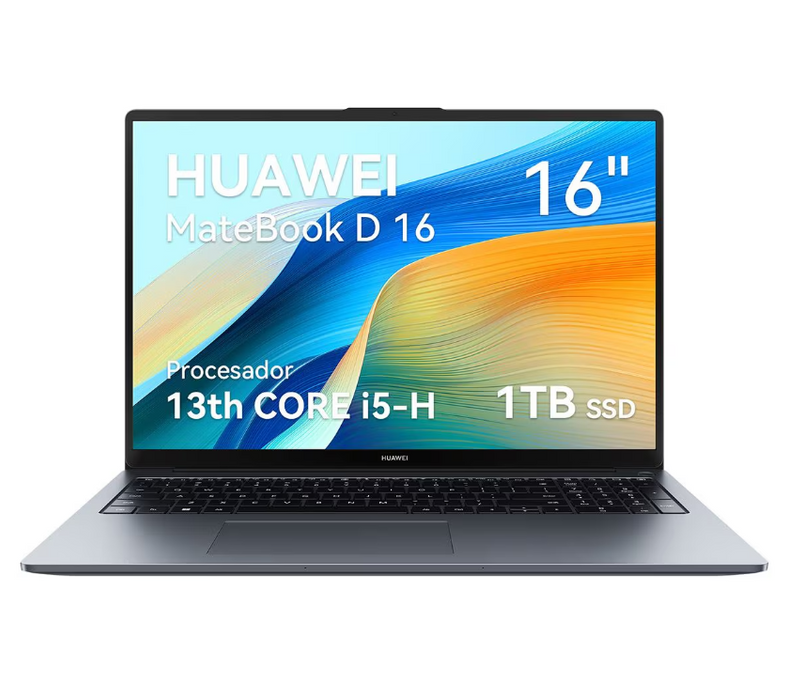 Notebook Huawei Matebook D16 16  Color Gris 16gb De Ram 1 Tb Intel Core I5 13420h