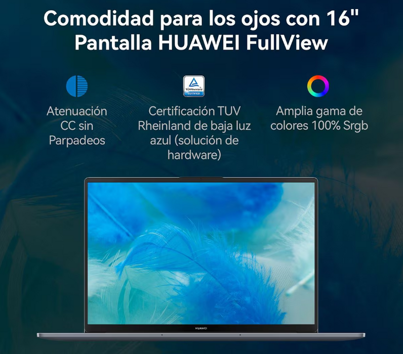Notebook Huawei Matebook D16 16  Color Gris 16gb De Ram 1 Tb Intel Core I5 13420h