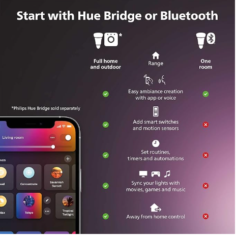 TIRA LED INTELIGENTE PHILIPS HUE GRADIENT LIGHTSTRIP 1 METRO GRAADO B