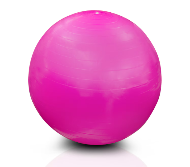 Pelota de Yoga 65 cm Soporta 180 kg Crossfit Rosa GRADO B