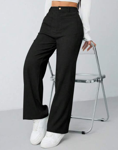 6 PANTALÓN ANCHO DE PANA PARA MUJER CON ABERTURAS Y BOLSILLOS 2 GRADO A