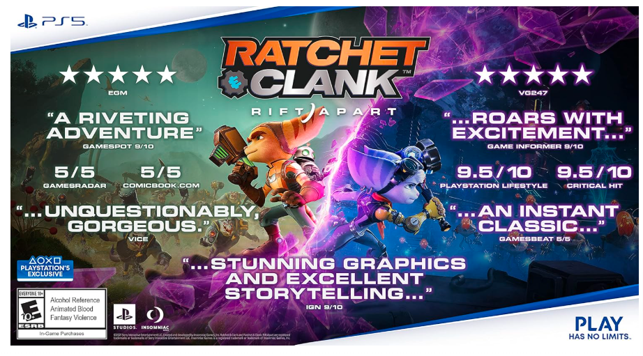 RATCHET CLANK JUEGO PS5 GRADO B