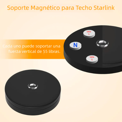 BASE MAGNETICA AUTO BARCO CARAVANA YATE R V PARA STARLINK V4 GRADO B