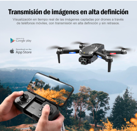 MINI DRON V888 8K PROFESIONAL DUAL CÁMARA, FPV 2.4GHZ, NEGRO GRADO B